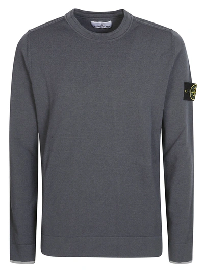 Stone Island Gc Stratch Sweater In Lead