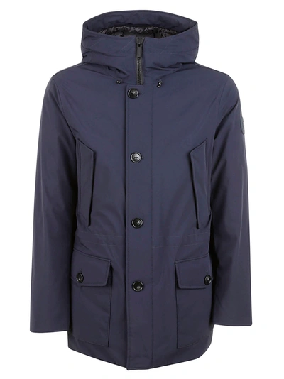 Woolrich Arctic Stretch Down Parka In Melton Blue