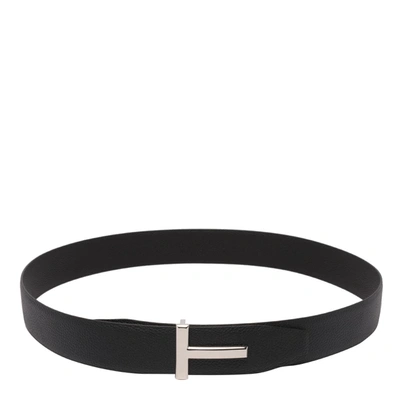 Tom Ford T Icon Reversible Belt In Navy