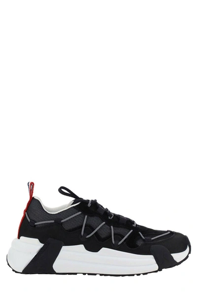 Moncler Compassor Lace-up Sneakers In Nero