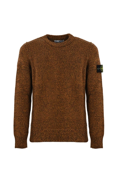 Stone Island Sweater 515a4 In Rust
