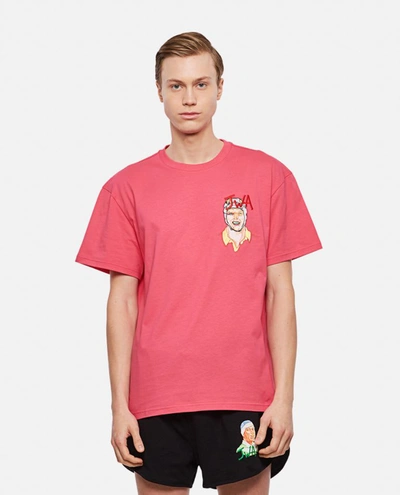 Jw Anderson J.w. Anderson Rugby Cotton T-shirt In Rose