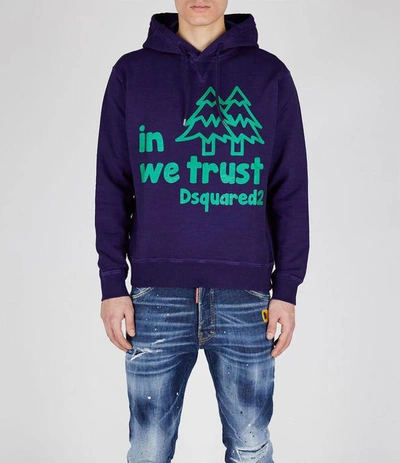 Dsquared2 Sweatshirt In Ultraviolet