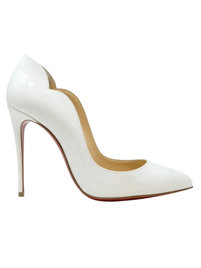 Christian Louboutin White Patent Leather Hot Chick 100 Pumps