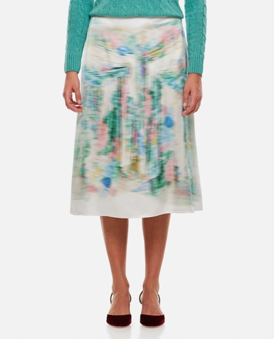 LOEWE LOEWE SILK BLEND MIDI SKIRT