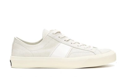 Tom Ford Suede Sneakers In White