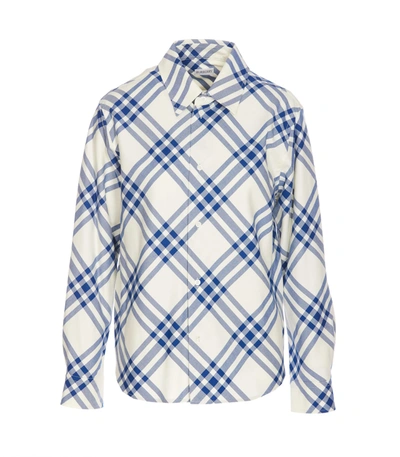 Burberry Checked Cotton Shirt In New