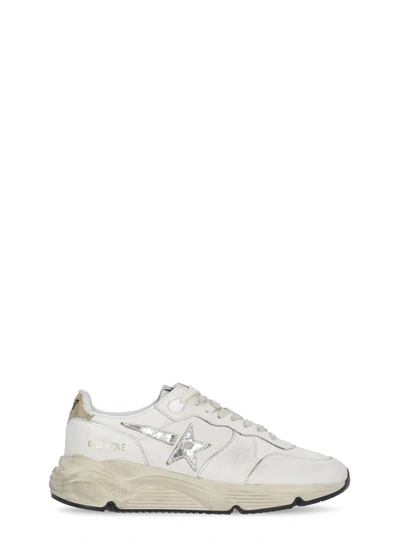 Golden Goose Sneakers  Running In Leather In White