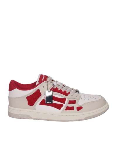 Amiri Skeltop Sneakers White And Red