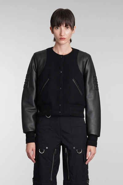 Givenchy Bomber In Black Wool
