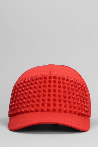 Christian Louboutin Hats In Red Cotton