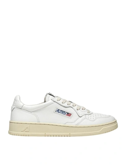 Autry Medalist Sneakers In Leather In White