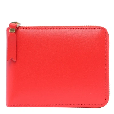 Comme Des Garçons Classic Leather Line Wallet In Orange