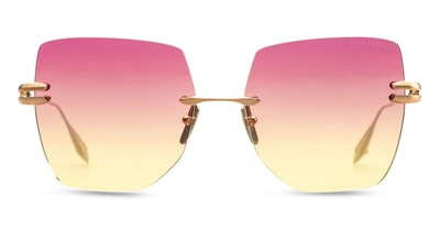 Dita Embra Dts155-a-02 Butterfly Sunglasses In Gold, Rose Gold