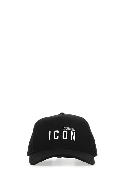 Dsquared2 Icon Embroidered Baseball Cap In Black