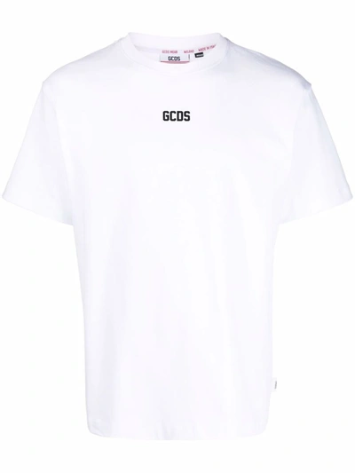 Gcds Round Neck T-shirt In White