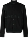 Givenchy Black Varsity Bomber Jacket In Black