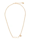 VERSACE GOLD METAL CHAIN NECKLACE WITH LOGO DOLCE & GABBANA WOMAN
