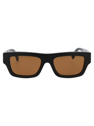 Gucci Gg1301s Sunglasses In 004 Black Havana Brown