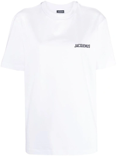 Jacquemus Logo-print Cotton T-shirt In White