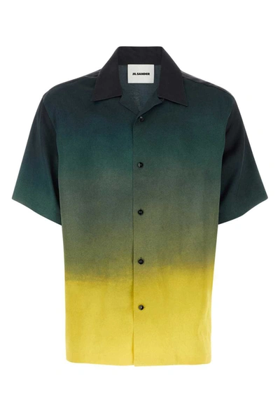 Jil Sander Gradient-effect Short-sleeve Shirt In Multicolor