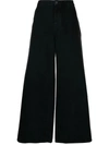 Khaite Black The Jacob Wide-leg Jeans In Prescott