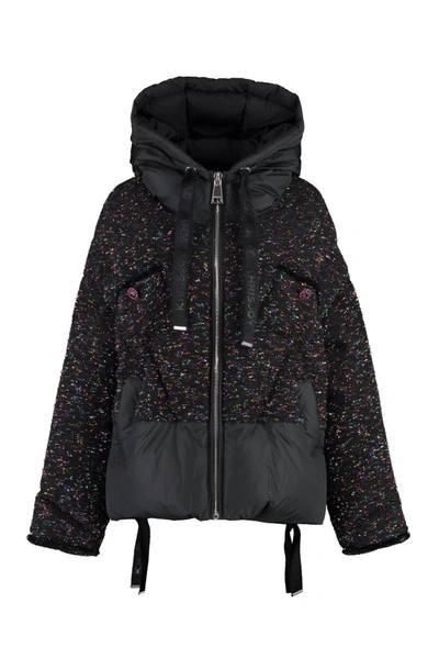 KHRISJOY KHRISJOY PUFF KHRIS TWEED HOODED DOWN JACKET