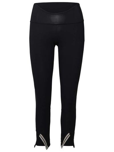 Palm Angels Curved Waistband Leggings In Black