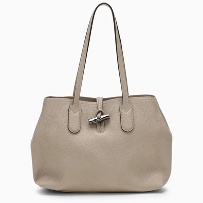 Longchamp Clay Tote Bag In Grey