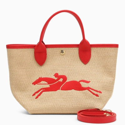 Longchamp Red/beige S Le Panier Bag