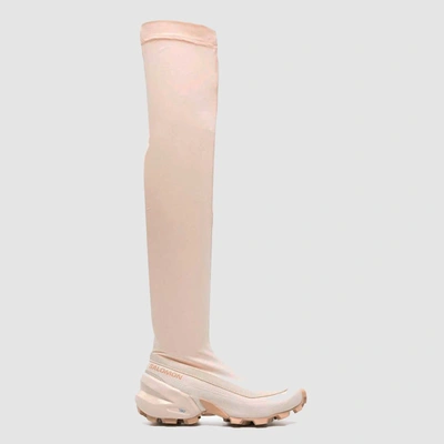 Mm6 Maison Margiela X Salomon Crosswader Lug Knee-boots In Pink