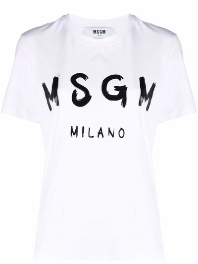 MSGM MSGM T-SHIRT WITH LOGO