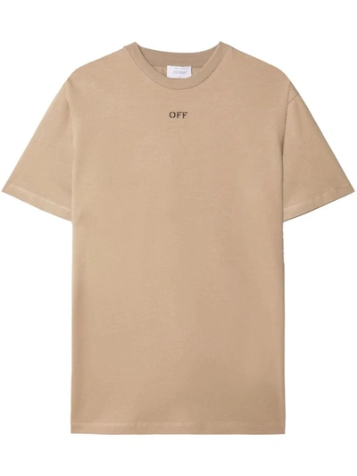 OFF-WHITE OFF-WHITE T-SHIRT WITH EMBROIDERY