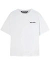 PALM ANGELS PALM ANGELS CREW-NECK T-SHIRT WITH EMBROIDERY