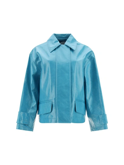 Stand Studio Constance Jacket In Light Blue