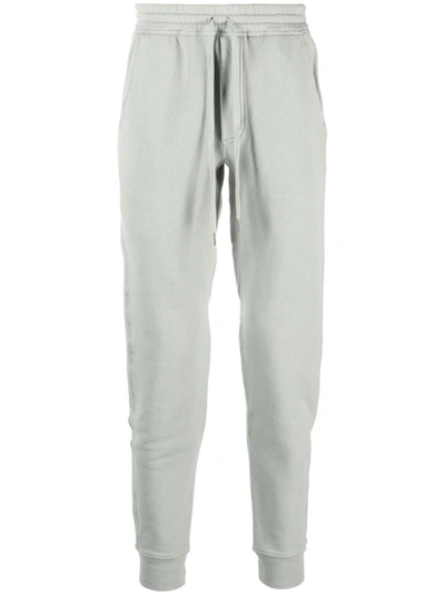 Tom Ford Jersey Knit Drawstring Track Pants In Gray