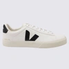 VEJA VEJA EXTRA WHITE AND BLACK FAUX LEATHER CAMPO SNEAKERS