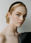 Jennifer Behr Black Leon Leather Headband In Black