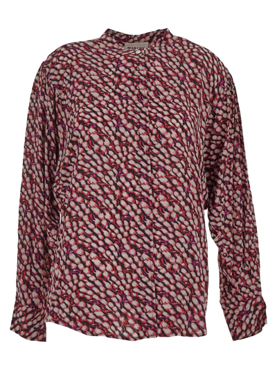 Isabel Marant Étoile Printed Blouse In Multicolor