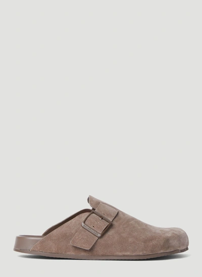 Balenciaga Men Sunday Mules In Brown