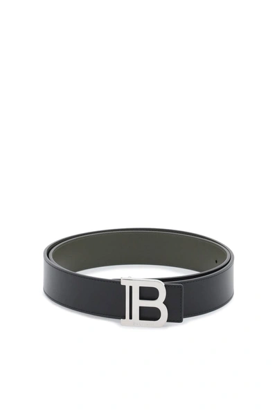 Balmain Reversibile B-belt Men In Multicolor