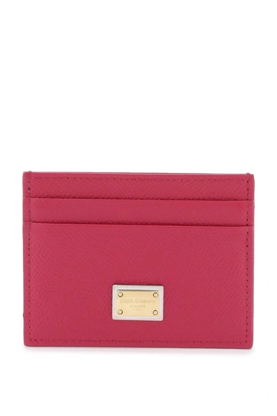 Dolce & Gabbana Dauphine Leather Card Holder Women In Multicolor