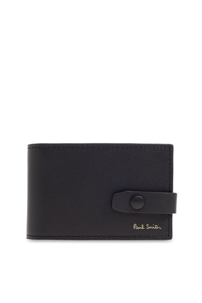 Paul Smith Leather Card Case In Black
