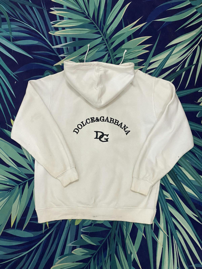 Pre-owned Dolce & Gabbana Hoddies Sweater In White