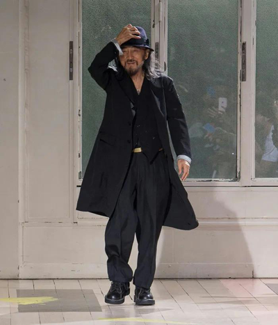 Pre-owned Yohji Yamamoto Long Coat In Black