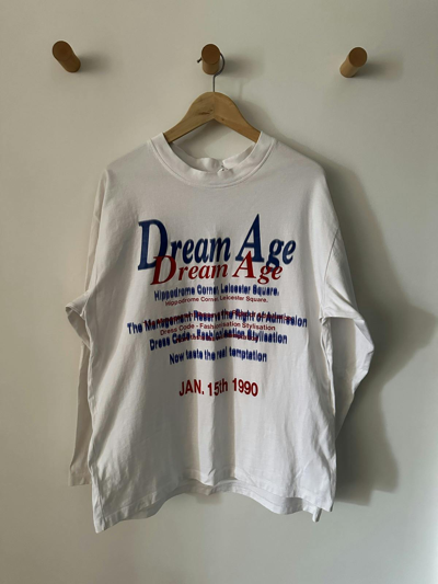 Pre-owned Martine Rose Dream Age Side Slit T-shirt In White