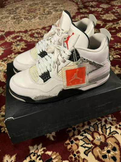 Pre-owned Jordan Nike Jordan 4 Retro Og White Cement 2016 Shoes