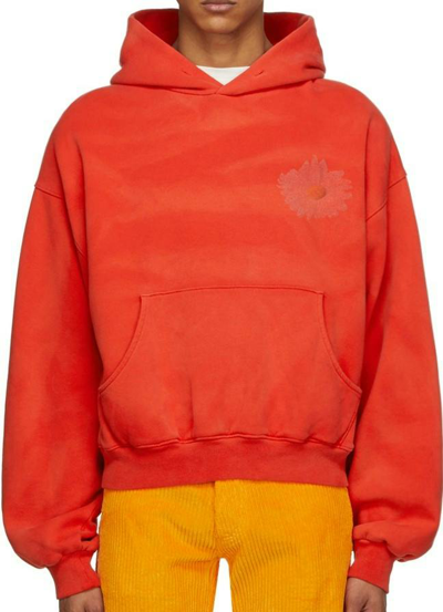 Pre-owned Erl Hoodie In Orange In Red/orange