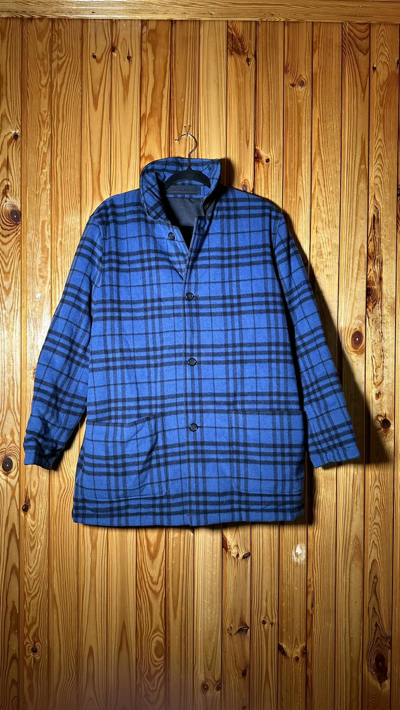 Pre-owned Burberry Reversible Jacket 90's In Blue