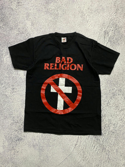 Pre-owned Band Tees X Rock T Shirt Vintage Bad Religion On Tour 2000's T-shirt In Black